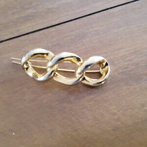 Kennith Jay Lane Collectible Hair Barrette in Goldtone